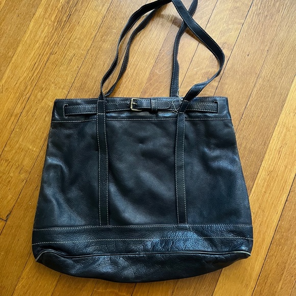 Black Leather Prada Tote Bag - Picture 2 of 4